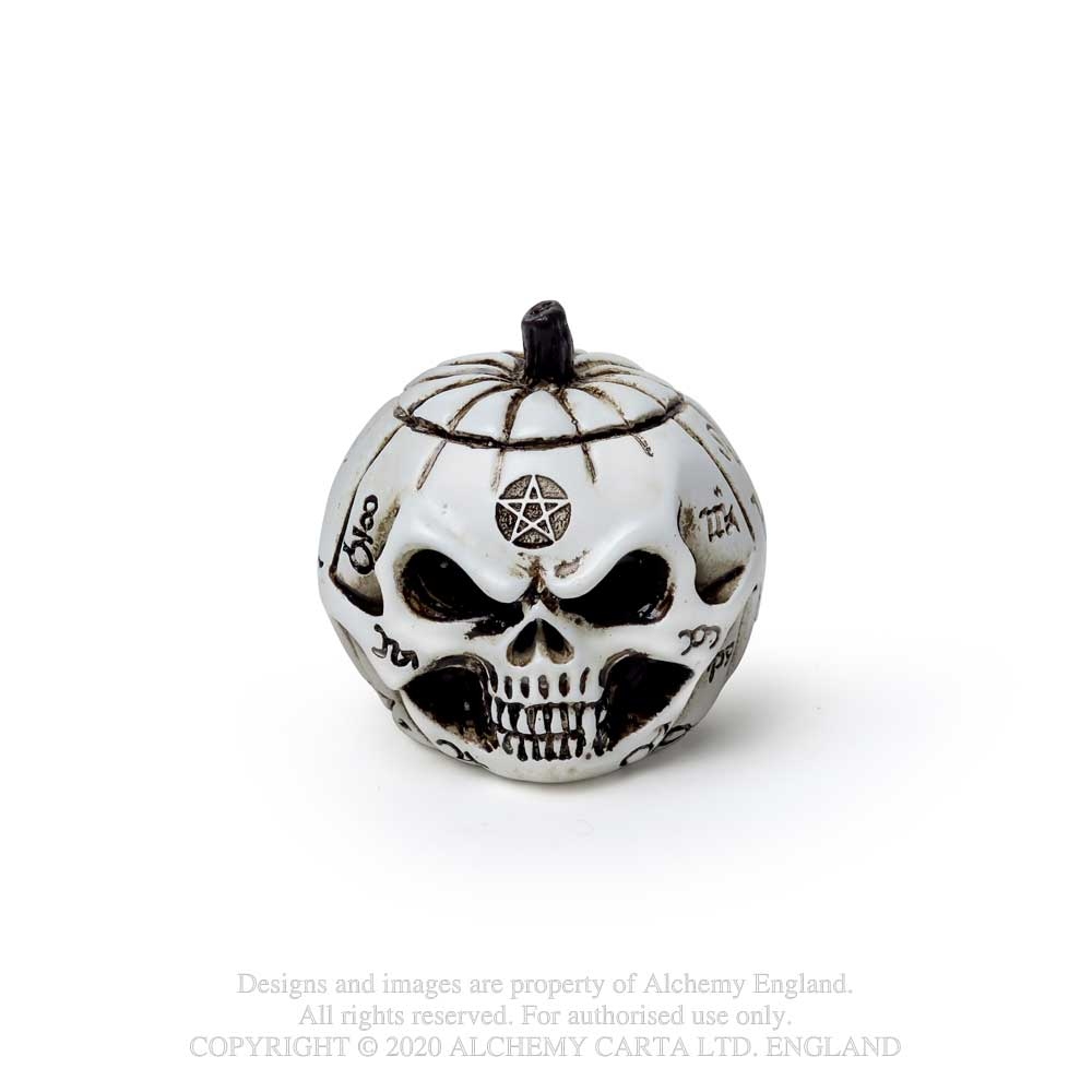 Alchemy - Pumpkin Skull Figurine - Crème